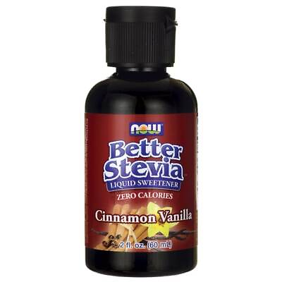 NOW Foods Better Stevia Liquid Sweetener Cinnamon Vanilla 2 fl oz Liq $13.12