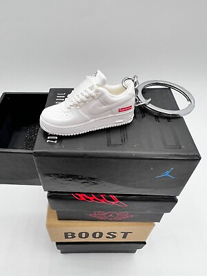 AIR FORCE 1 LOW Mini Shoe Keychain with Box Pin Sticker Option Gift Set $22.99