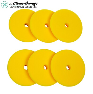 6 Pack of Pads Rupes DA Fine Yellow Foam Polishing Pad For 5quot; Backing Plate $58.00