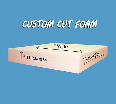 Custom Cut Upholstery Foam Cushion Any Size Firm Free Shipping $89.99