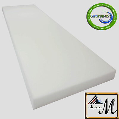 Medium Density Mybecca Upholstery Foam Cushion Seat Replacement Pad 24quot; X 72 $59.99