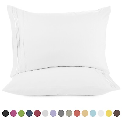 1800 Pillow Case Set by Nymbus Standard or King Pillowcase Set of 2 Pillowcases $8.85