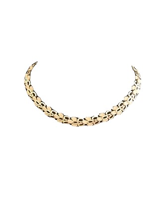 Vintage Trifari Crown Choker Necklace Gold Color $75.00