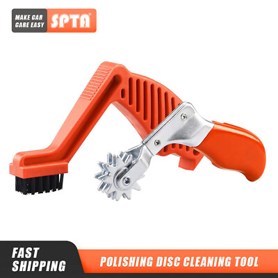 SPTA Foam Polishing Pad Conditioning Brush Wool Buffing Pad Cleaning Spur Tool $8.99