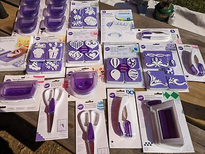 Lot of Wilton Cake Decorating Tools Unopened 18 Piece lot w multiple tools stamp $34.94