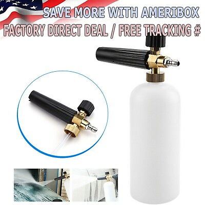 Snow Foam Lance Cannon Soap Bottle Sprayer For Pressure Washer Gun Jet Car Wash $11.79