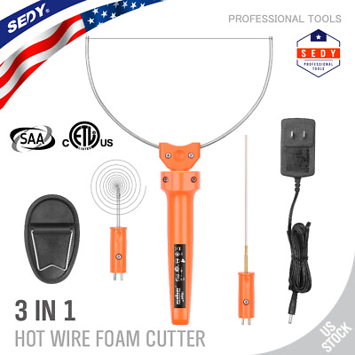 Hot Knife Foam Cutter Hot Wire Styrofoam Engraving Tip 3 in 1 Tools Kit Power $19.99