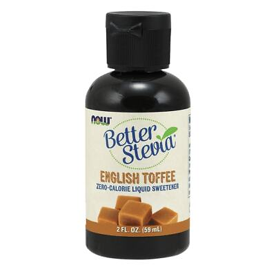 NOW Foods Better Stevia Liquid Sweetener English Toffee 2 fl oz Liq $13.98