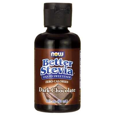 NOW Foods Better Stevia Liquid Sweetener Dark Chocolate 2 fl oz Liq $14.06