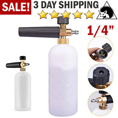 Snow Foam Lance Cannon Soap Bottle Sprayer For Pressure Washer Gun Jet Car Wash $11.75