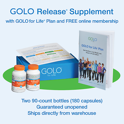 GOLO for Life Plan w Release supplement $99.90 Kit ONLY AUTHORIZED SELLER $99.90