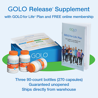 GOLO for Life Plan w Release supplement $119.85 Kit ONLY AUTHORIZED SELLER $119.85