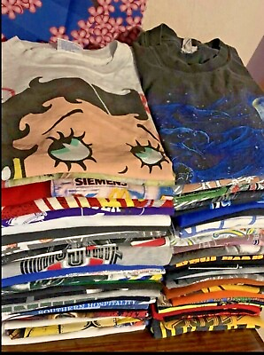 Vintage Graphic Tee Thrift Package Retro 80s 90s Y2K T Shirt Mystery $19.00