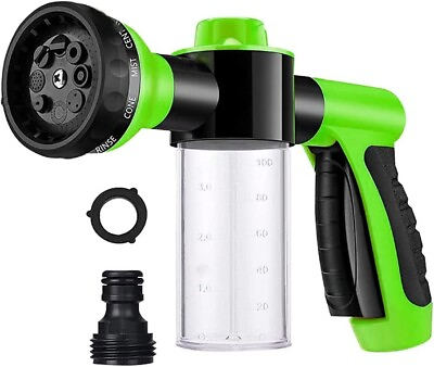 Foam Sprayer Gun Pressure Nozzle for Car Wash Watering Pet Shower8 Patterns $7.99