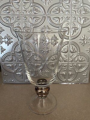 Platinum Large Footed Beverage Ice Tea Goblet 7 1 2quot;tall Glasses Set 2 Unmarked #ad $68.00