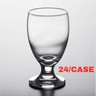 24 Case 10.5 oz Restaurant Bar Clear Glass Stemmed Tea Water Beverage Goblet #ad $132.97