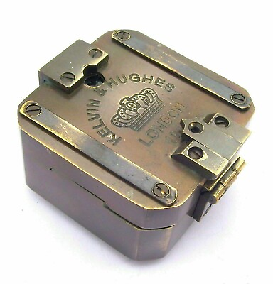 Antique Vintage Brass Solid Kelvin amp; Hughes 1917 Brunton Compass Handmade gift $29.00