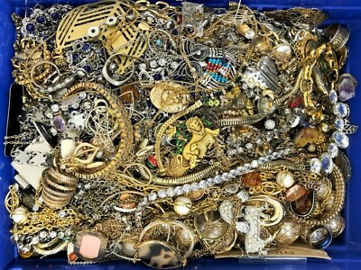 3 Lb Pounds Unsearched Huge Lot Jewelry Vintage Now Junk Art Craft Treasure Fun $38.69
