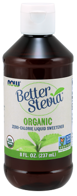 Now Foods BETTER STEVIA ORGANIC 8 fl oz Zero Calorie Liquid Sweetener $22.95