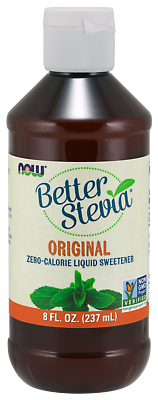 NOW Foods Better Stevia Liquid Sweetener Original 8 fl oz 237ml Liquid 12 25EX $21.95