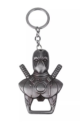 Deadpool Marvel Bottle Opener Keychain Silver 2â€� US Seller $7.99