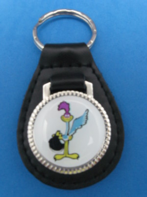 ROADRUNNER ROAD RUNNER AUTO LEATHER KEYCHAIN KEY CHAIN RING FOB #245 $17.99
