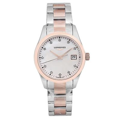 Longines Conquest Classic Two Tone Steel MOP Dial Ladies Watch L2.386.3.87.7 $1099.00