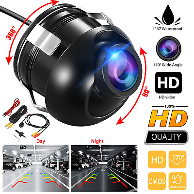 170Â° CMOS Car Rear View Backup Camera Reverse HD Night Vision Waterproof CAM Kit $14.48