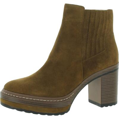 Steve Madden Womens Searches Suede Block Heel Ankle Boots Shoes BHFO 8007 $53.57