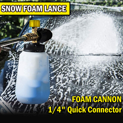 Car Cleaning Wash Pressure Washer Snow Foam Lance Cannon Sprayer Gun Soap Bottle $13.89