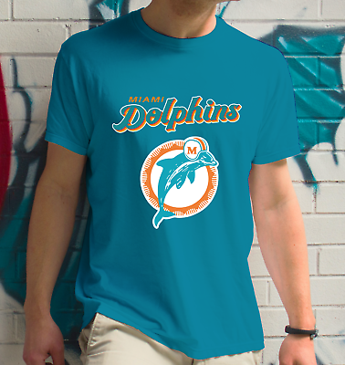 miami dolphins t shirt vintage logo design fan nfl merch football fan gifts $23.99