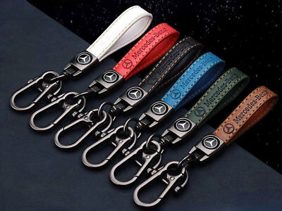Car MetalLeather Keychain Key Ring Key Chain Gift Accessories for Mercedes Benz $9.99