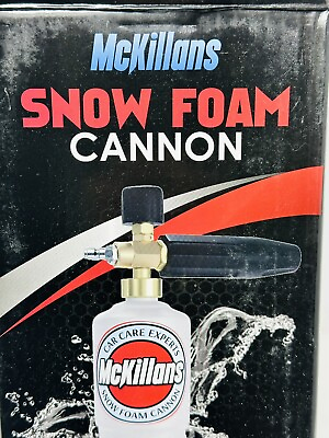 McKillans SNOW FOAM CANNON Pro 1 4quot; Quick Connect Premium Thick Snow Gun Lance $34.99