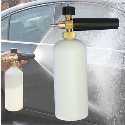 1 4quot; Snow Foam Lance Cannon Washer Gun Soap Pressure Car Foamer Wash Jet Bottle $14.78