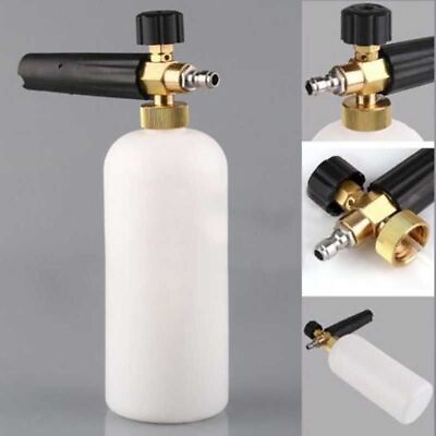 Snow Foam Lance Cannon Soap Bottle Sprayer For Pressure Washer Gun Jet Car Wash $10.78
