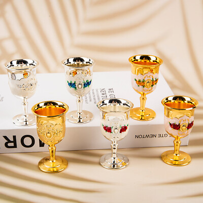 30ML Wine Glasses Champagne Glasses Beverage Goblet Cocktail Cup Gold Vintag Fâ�¤â�¤ $9.12