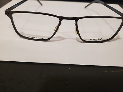 FLEXON B 2026 033 GUNMETAL Flexible Titanium Eyeglasses 54mm 18 with Case NEW $69.50