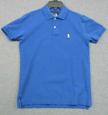 Psycho Bunny Shirt XXS Mens Blue Classic Textured Cotton Golf Polo $15.86