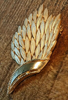 Trifari Leaf Brooch Pin Vintage $46.75