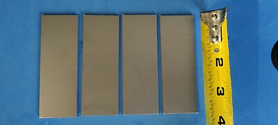 4 pcs. Titanium Ti Gr.2 Gr2 Grade 2 ASTM B265 Plate Sheet 3.5quot; x 1.26quot; x .040quot; $10.00