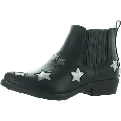 Seven7 Womens Rockstar Faux Leather Block Heel Ankle Boots Shoes BHFO 0410 $8.99