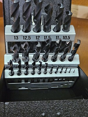 Precision Twist Drill Bit 25 Piece Set Tools Old Vintage Tools Lot $65.00