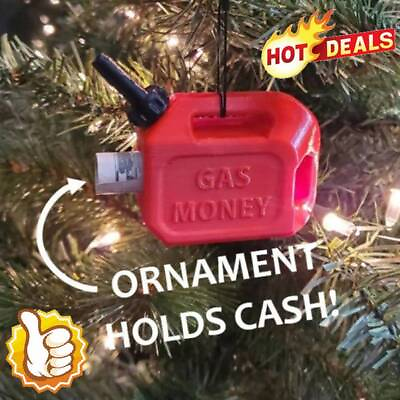Christmas Gas Money Oil Can Xmas Tree Decoration Festive Party Ornament 2023 $1.99
