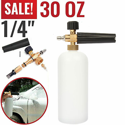 Snow Foam Lance Cannon Soap Bottle Sprayer For Pressure Washer Gun Jet Car Wash $11.99
