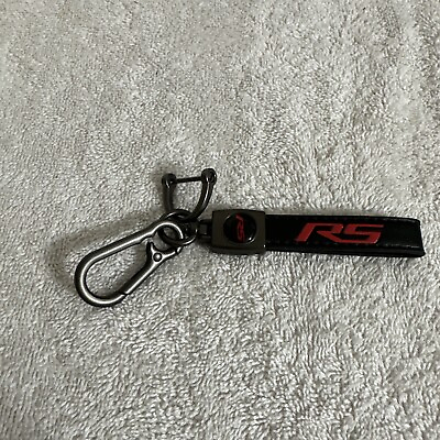 Genuine Leather Car Keychain Chevrolet Camaro RS Anti Rust Key Chains Gifts $4.25