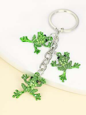 New Frog Charm Keychain for Handbag Car Keys Decor Gift Keychain for Women Men $4.95
