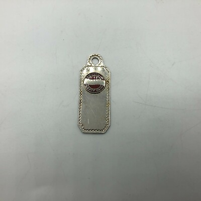 Vintage State Fair Souvenir FOB From Keychain Silver Tone and Red M6 $9.97