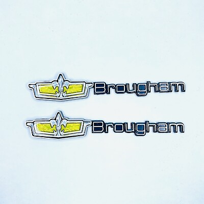 1980 90 CAPRICE CLASSIC TWO PIECE Brougham LS Roof Emblem Badge Nameplate Decal $26.99