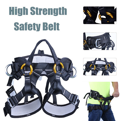 Adjustable Safety Sitting Harness for Outdoor Climbing Tree Arborist Fire Rescue $62.96