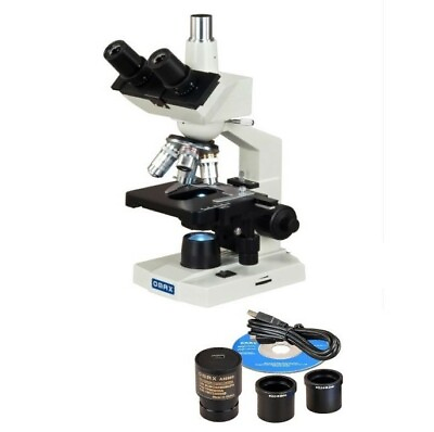 OMAX 40X 2500X LED Digital Lab Trinocular Compound Microscope with 5MP Camera $361.99